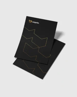Panfleto com Hot Stamping